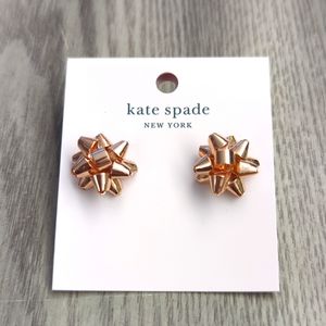 Kate Spade Bourgeois Bow Rose Gold Earrings